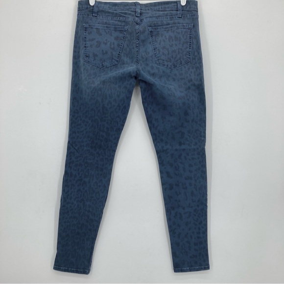 Current/Elliot The Ankle Skinny Sapphire Animal Print Jeans Size 29 - Picture 4 of 7